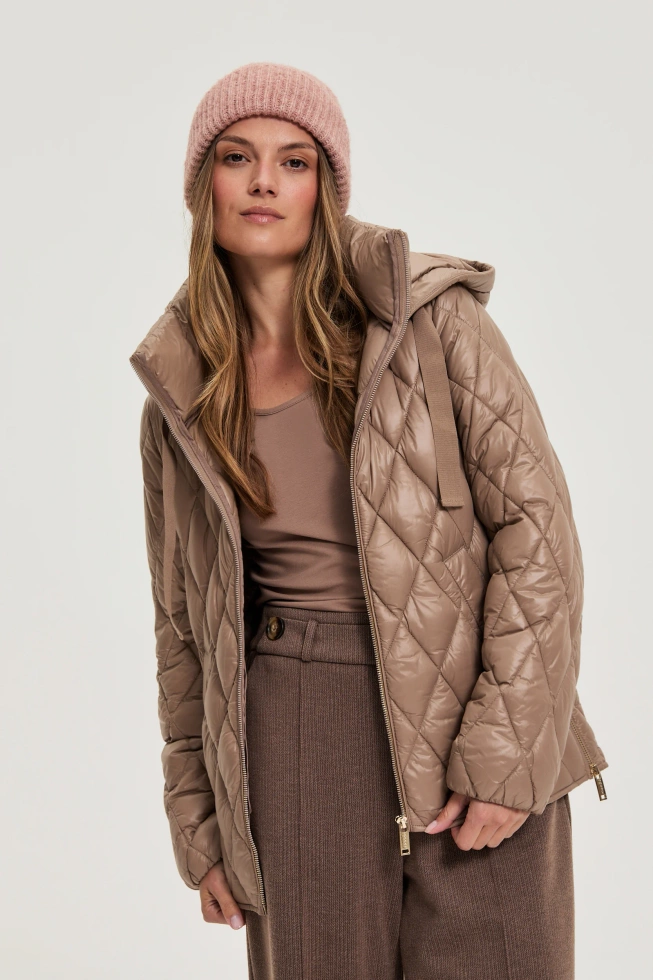WOMEN'S JACKETS Z-KU-4802 COFFEE
