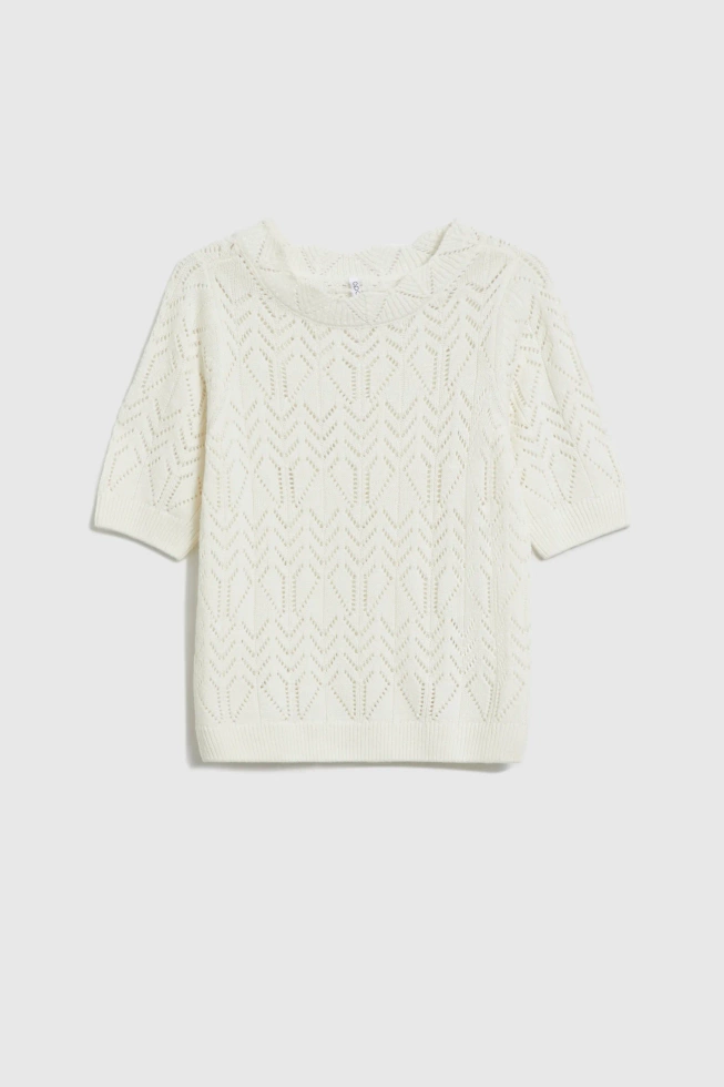 WOMEN'S SWEATER L-SW-4913 OFF WHITE-set