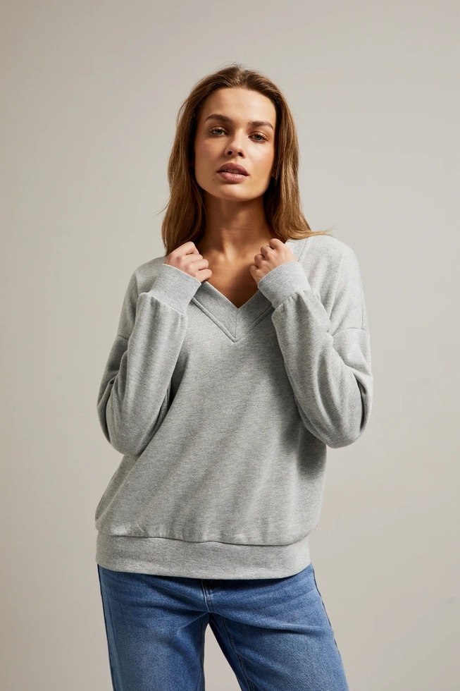 WOMEN'S SWEATSHIRT Z-BL-4501 GREY MEL-set