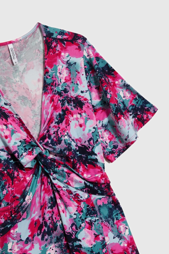 WOMEN'S DRESS L-SU-4646 FUCHSIA-set