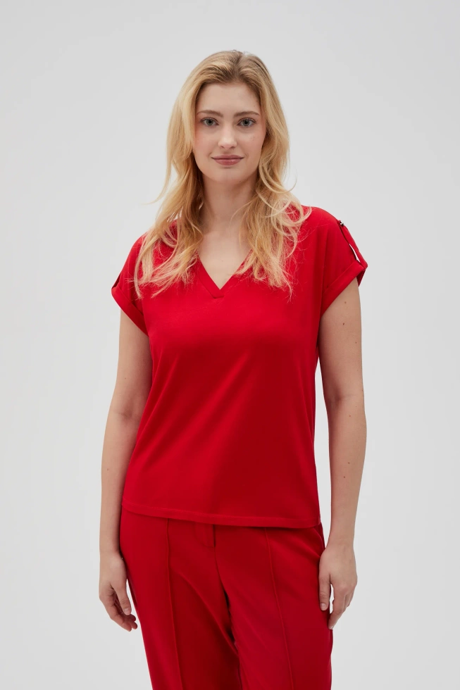 WOMEN'S TSHIRT L-TS-4621 RED