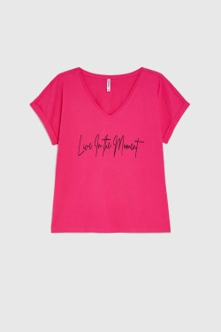 WOMEN'S TSHIRT L-TS-4958 FUCHSIA-set