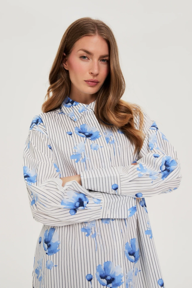 KOSZULA DAMSKA Z-KO-4810 WHITE_BLUE
