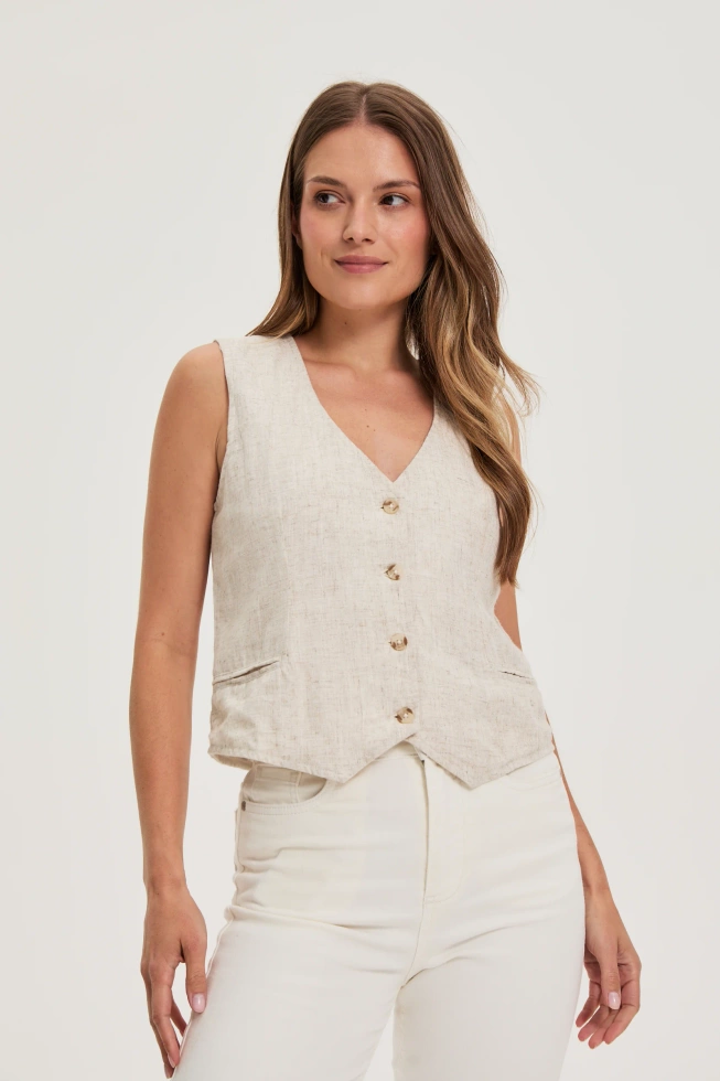 WOMEN'S JACKETS L-KA-4620 L.BEIGE