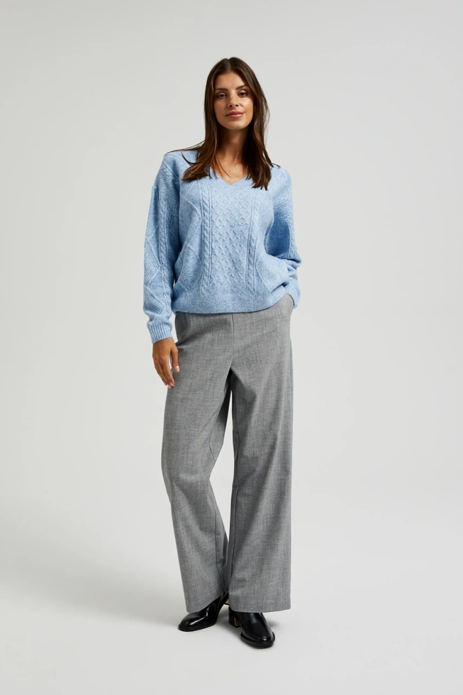 WOMEN'S SWEATER Z-SW-4524 L.BLUE MEL-set