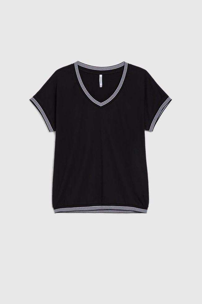 WOMEN'S TSHIRT L-TS-4908 BLACK