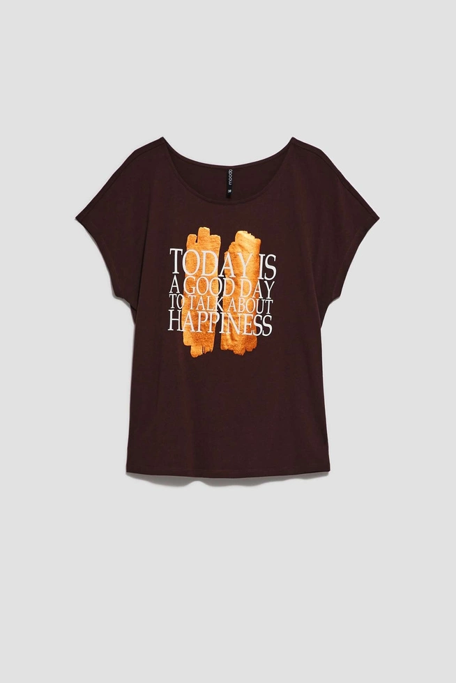 LADIES TSHIRT L-TS-4043 D.OAK