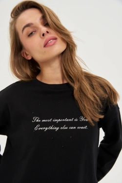 WOMEN'S SWEATSHIRT Z-BL-4805 BLACK-set