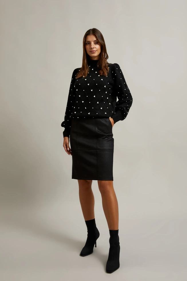 WOMEN'S SKIRT Z-SC-4509 BLACK