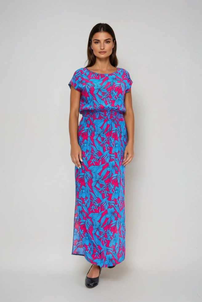 WOMEN'S DRESS L-SU-4660 FUCHSIA
