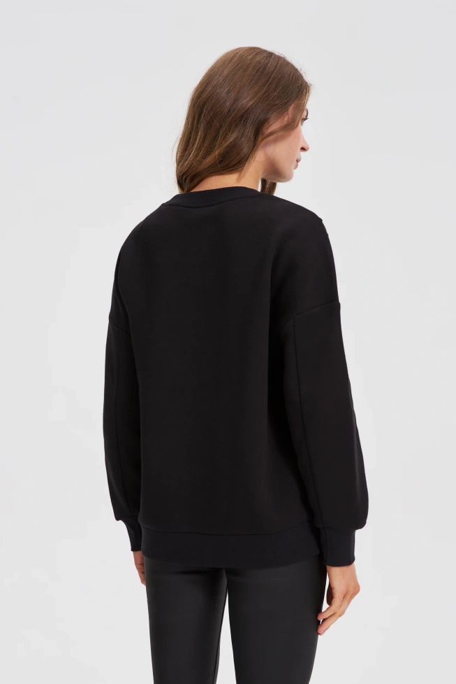 WOMEN'S SWEATSHIRT Z-BL-4825 BLACK