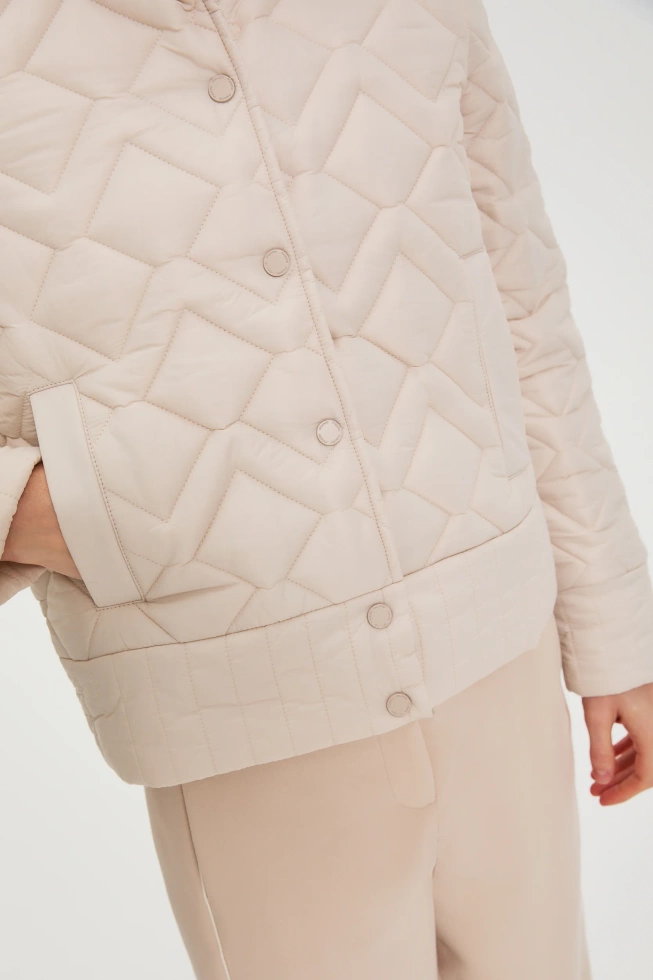 KURTKA DAMSKA L-KU-4905 L.BEIGE