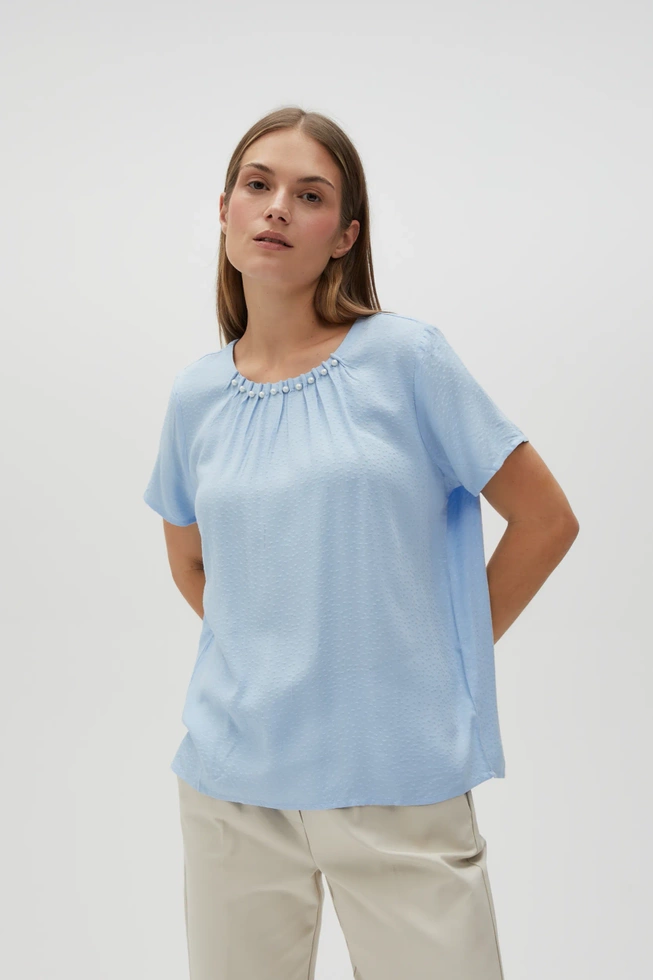 WOMEN'S SHIRT L-KO-4616 L.BLUE-set