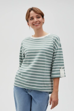 WOMEN'S SWEATSHIRT L-BL-4607 OLIVE