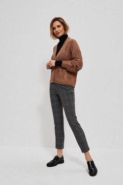 Checkered 7/8 leg trousers