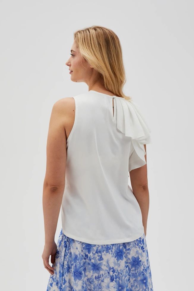 KOSZULA DAMSKA L-KO-4632 OFF WHITE
