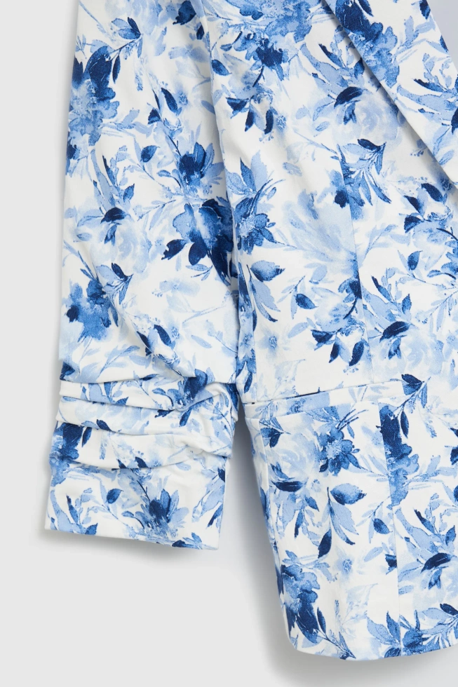 WOMEN'S BLAZER L-MR-4915 L.BLUE