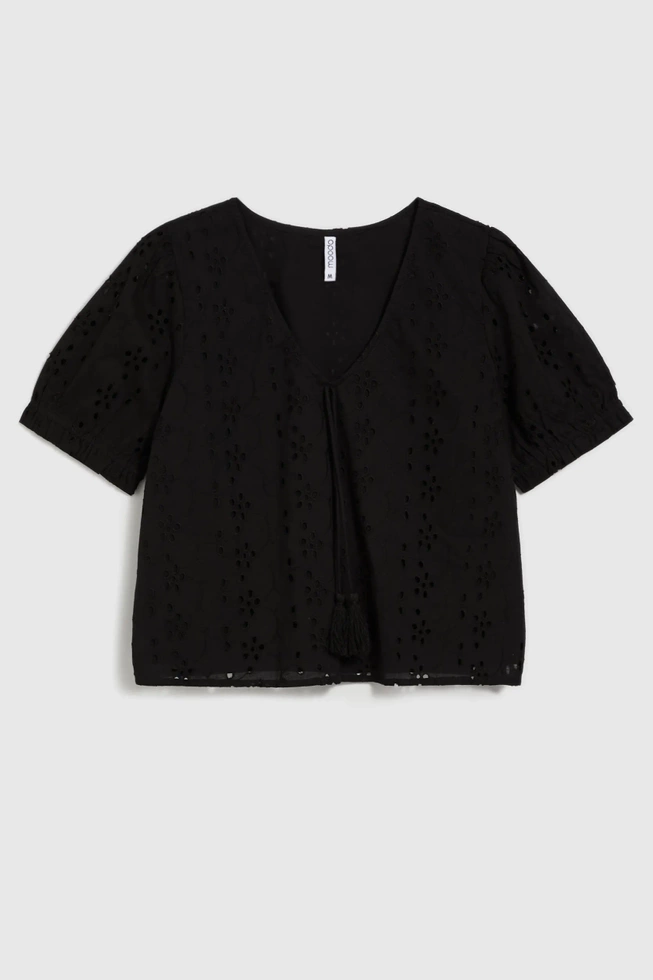 WOMEN'S SHIRT L-KO-4642 BLACK