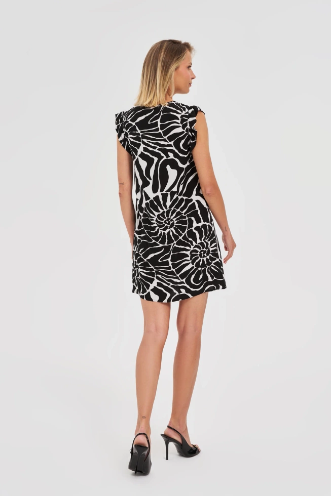 WOMEN'S DRESS L-SU-4662 BLACK