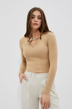 LADIES LONGSLEEVE L-TS-4055 D.BEIGE