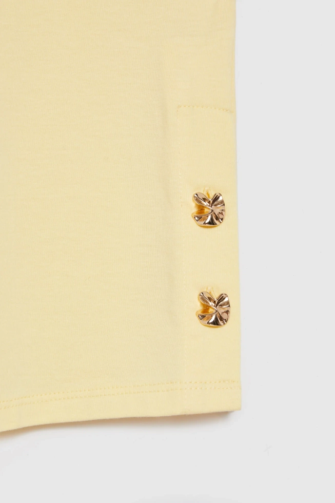 WOMEN'S TSHIRT L-TS-4913 L.YELLOW