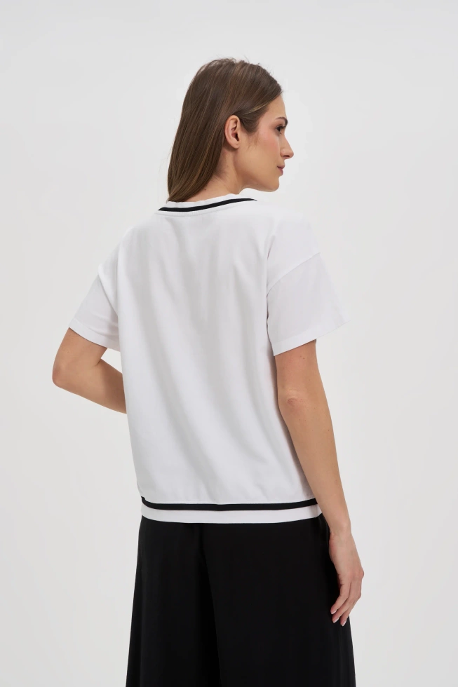 KOSZULKA DAMSKA L-TS-4753 WHITE