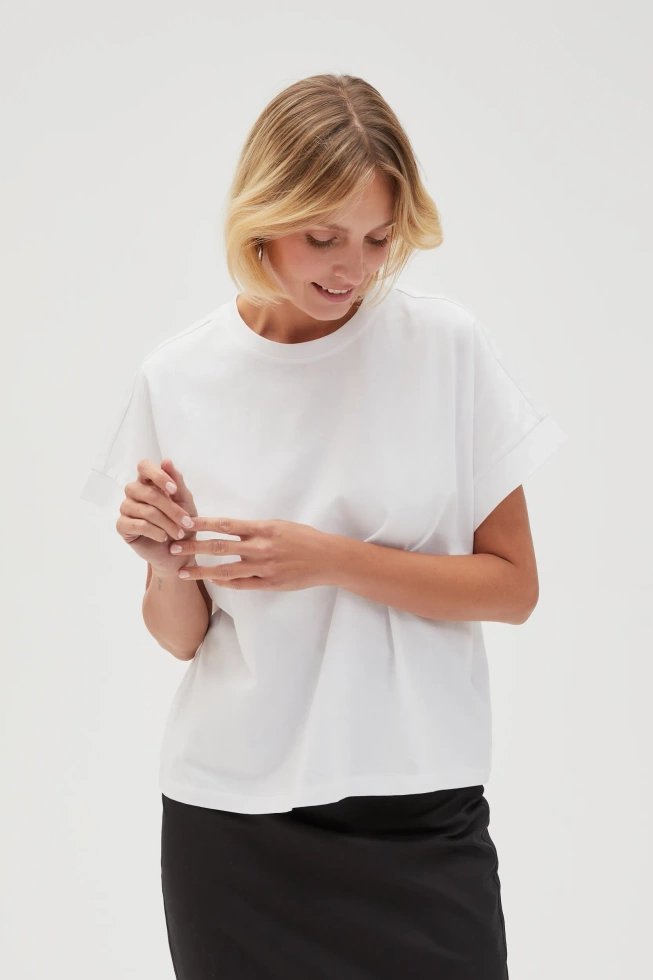WOMEN'S TSHIRT L-TS-4603 WHITE