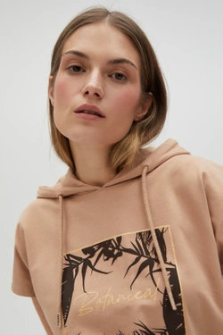 WOMEN'S SWEATSHIRT L-BL-4604 L.BROWN-set