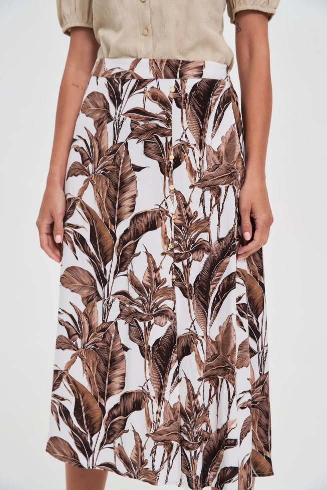 WOMEN'S SKIRT L-SC-4616 D.BROWN