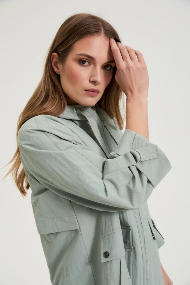 WOMEN'S JACKETS L-KU-4916 OLIVE