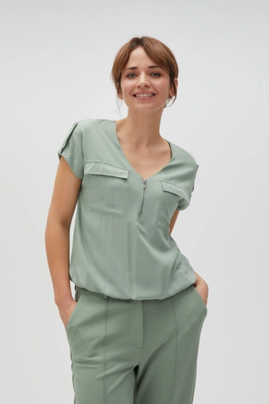 WOMEN'S SHIRT L-KO-4606 OLIVE