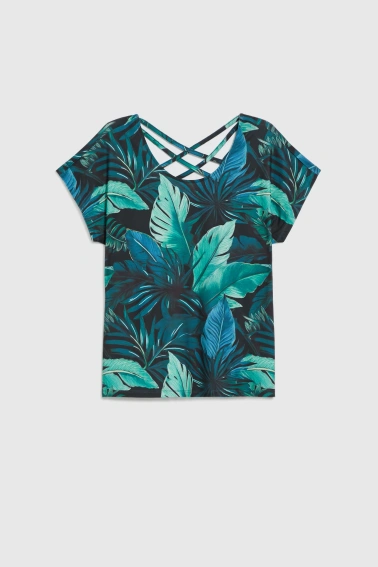 WOMEN'S TSHIRT L-TS-4999 D.GREEN-set