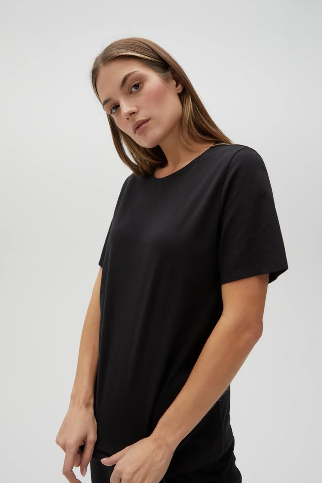 WOMEN'S TSHIRT L-TS-4624 BLACK