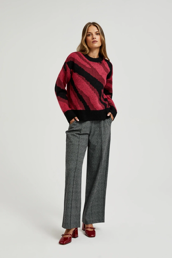 WOMEN'S SWEATER Z-SW-4555 D.RED