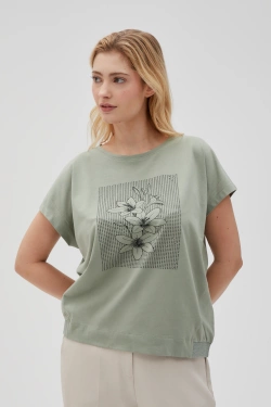 WOMEN'S TSHIRT L-TS-4640 OLIVE