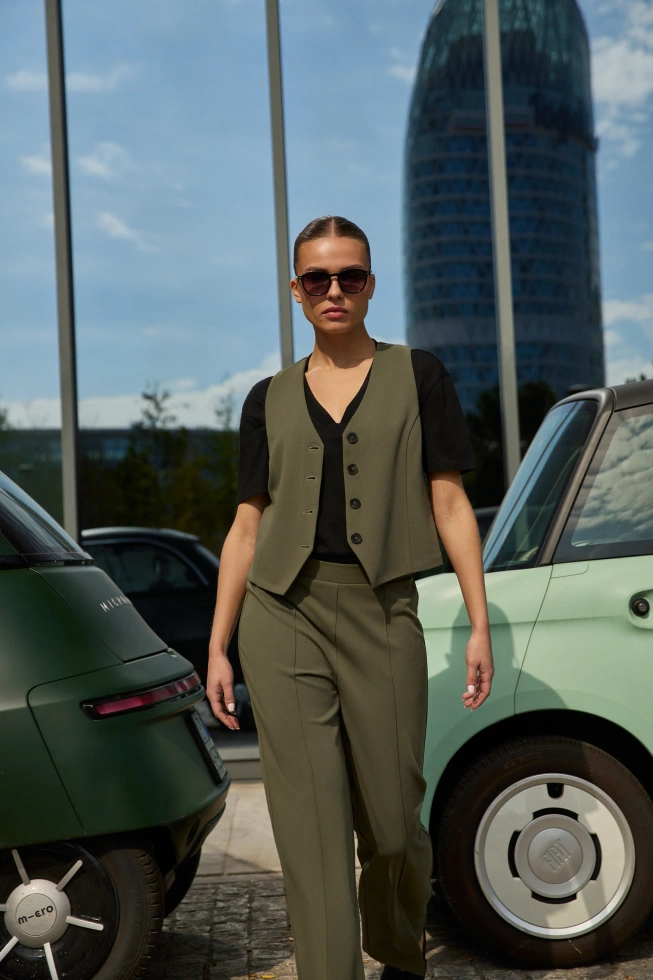 MARYNARKA DAMSKA L-KA-4900 D.OLIVE