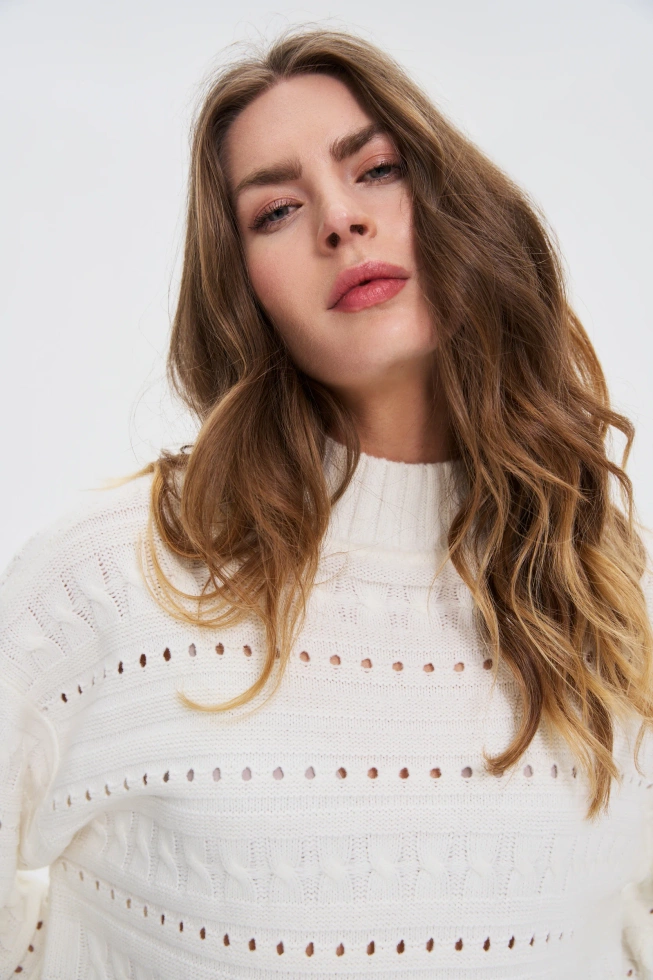 SWETER DAMSKI Z-SW-4834 OFF WHITE