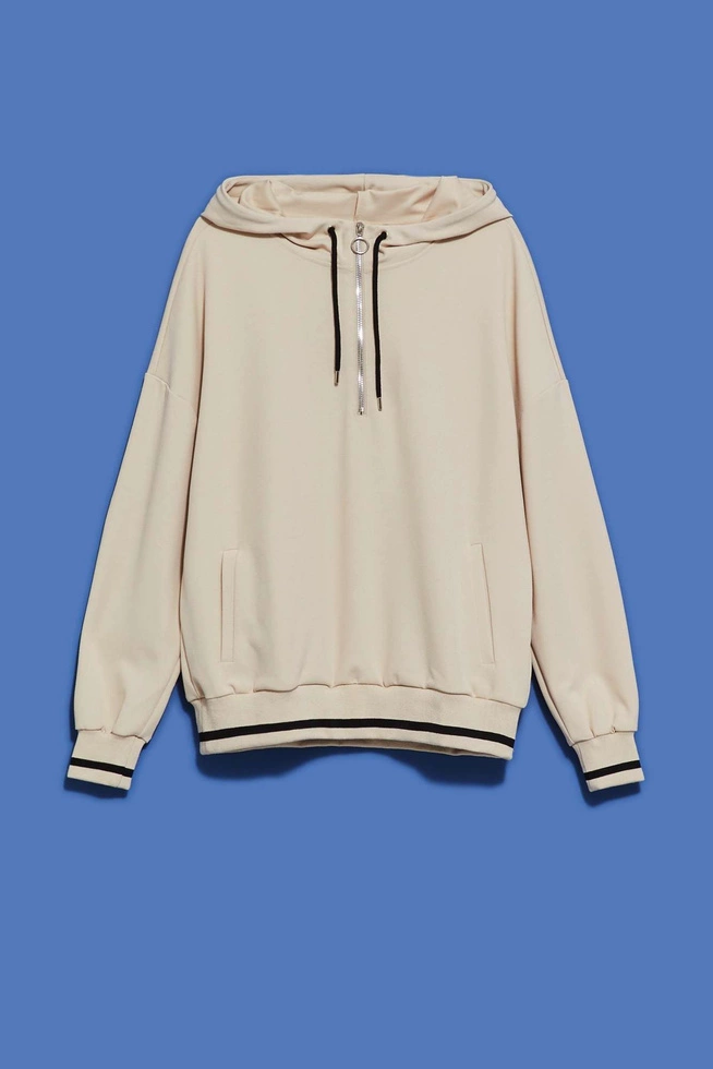 LADIES SWEATSHIRT L-BL-4014 L.BEIGE