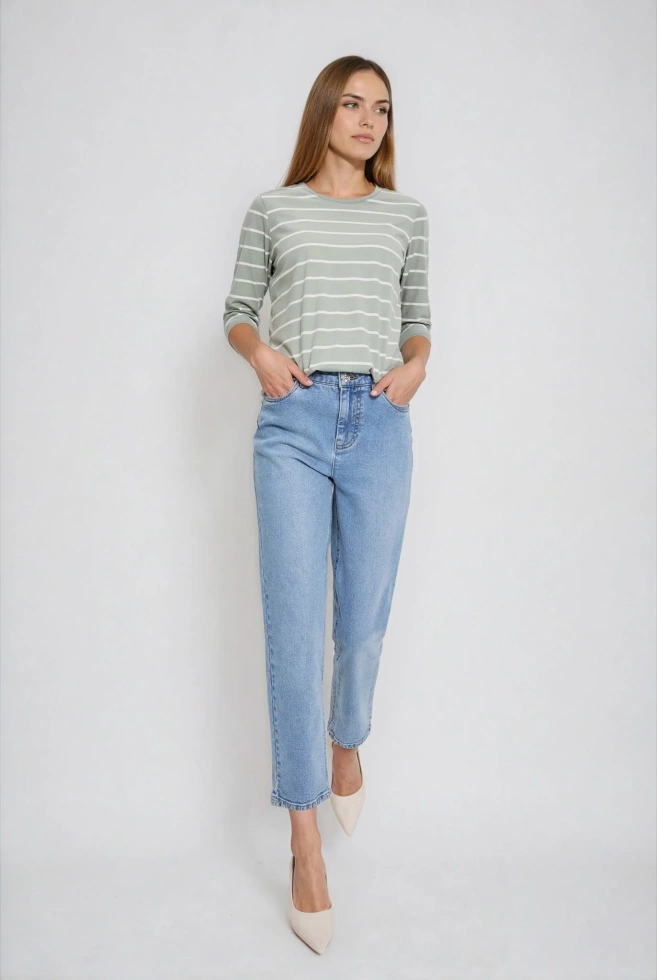 WOMEN'S JEANS L-JE-4905 BLUE