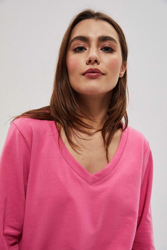 V-neck sweatshirt