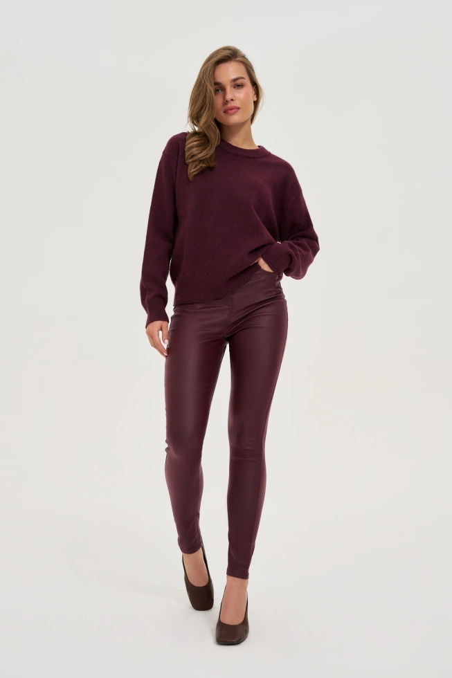 SPODNIE DAMSKIE Z-SP-4803 BURGUNDY
