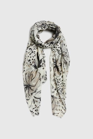 WOMEN'S SCARF L-SZ-4901 L.GREY-set