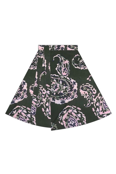 WOMEN'S SKIRT L-SC-4916 D.GREEN