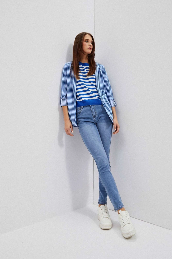 LADIES JEANS L-JE-4009 BLUE