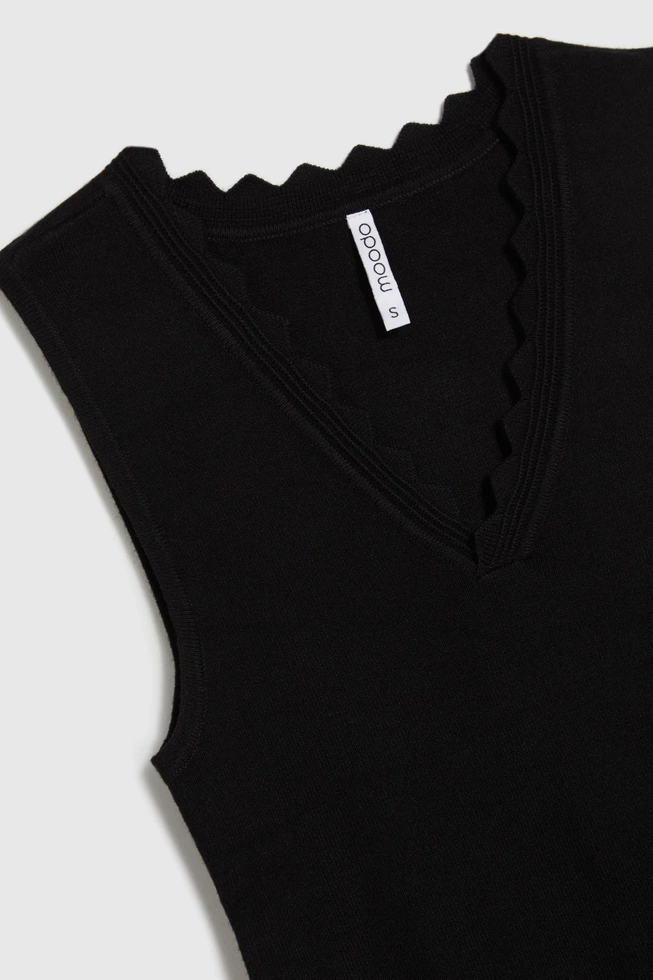 WOMEN'S TOP L-TS-4717 BLACK