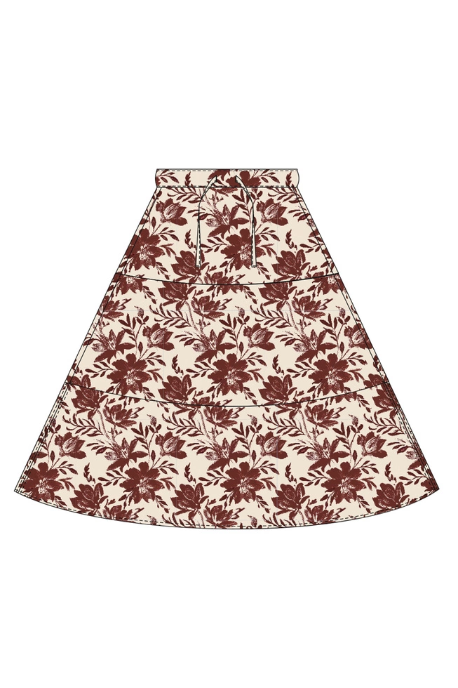 WOMEN'S SKIRT L-SC-4955 CREAM