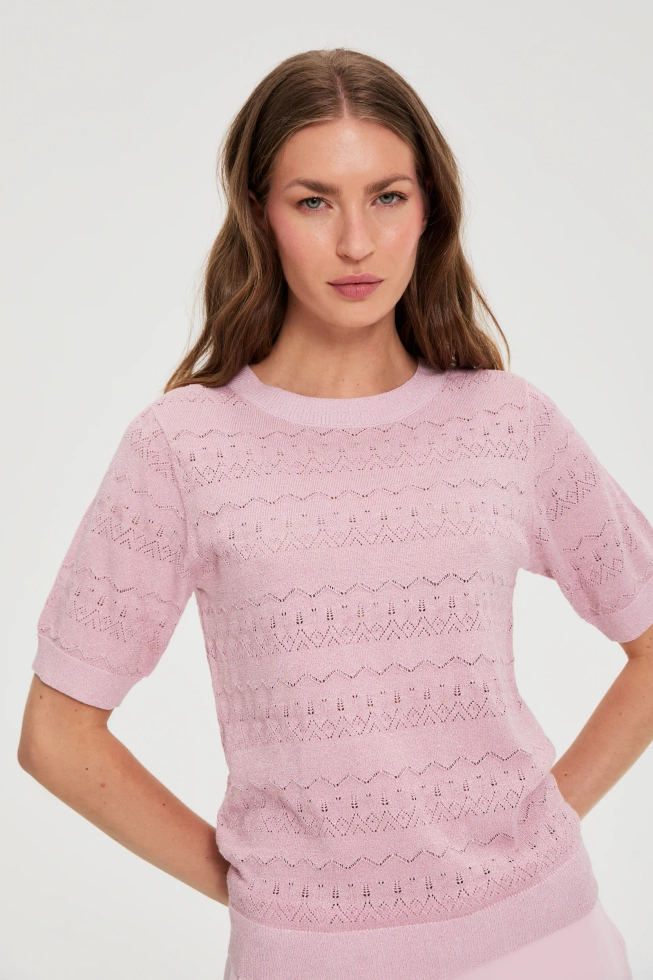 WOMEN'S SWEATER L-SW-4912 L.PINK