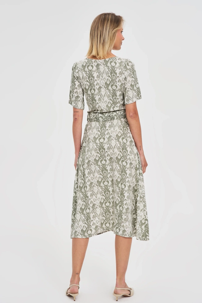 WOMEN'S DRESS L-SU-4664 OLIVE-set