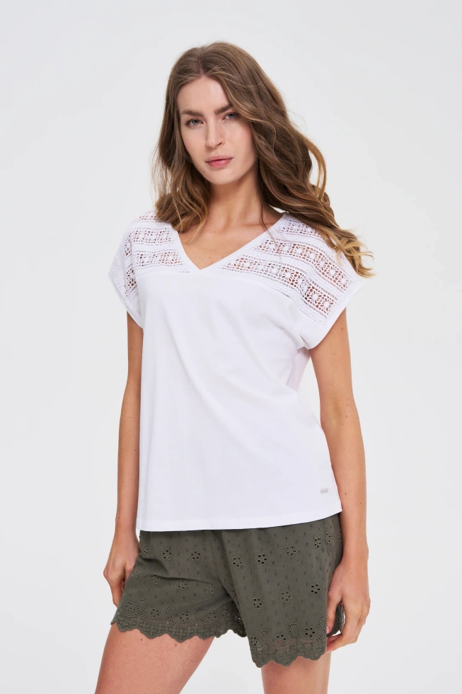 KOSZULKA DAMSKA L-TS-4736 WHITE