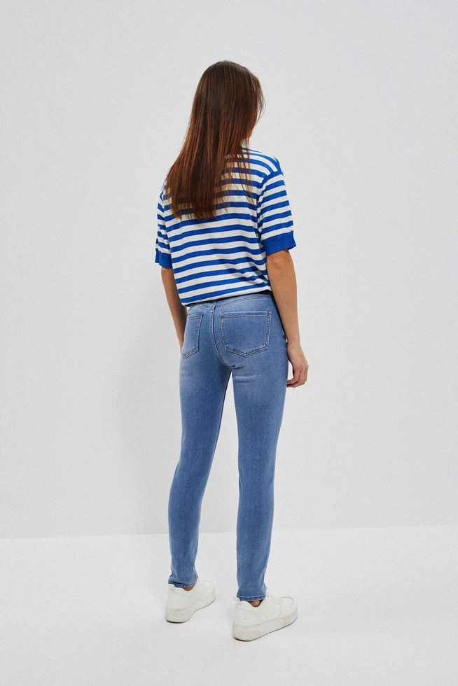 LADIES JEANS L-JE-4009 BLUE